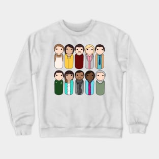 Parks Department Peg Doll Digital Art Crewneck Sweatshirt